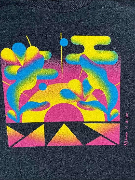 Adobe Other - Adobe x Junx Neon Sunset Graphic tshirt - super soft